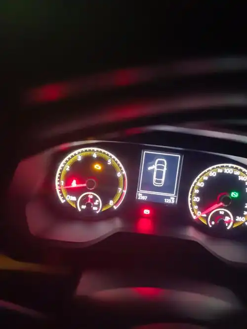 大众宝来 这个黄灯亮是什么原因,刚开2000公里