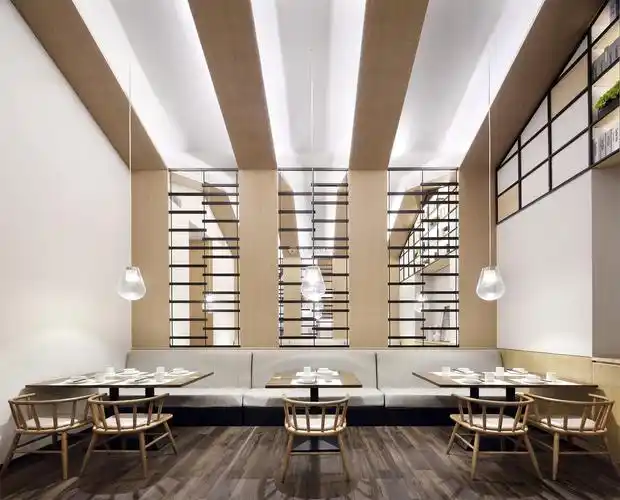 简约风格高档餐馆装修设计图欣赏_装信通网效果图