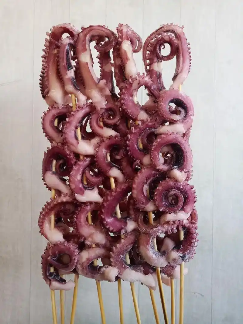 闽丰食品#鱿鱼章鱼类串串 你一般烧烤会想吃哪些串儿? - 抖音