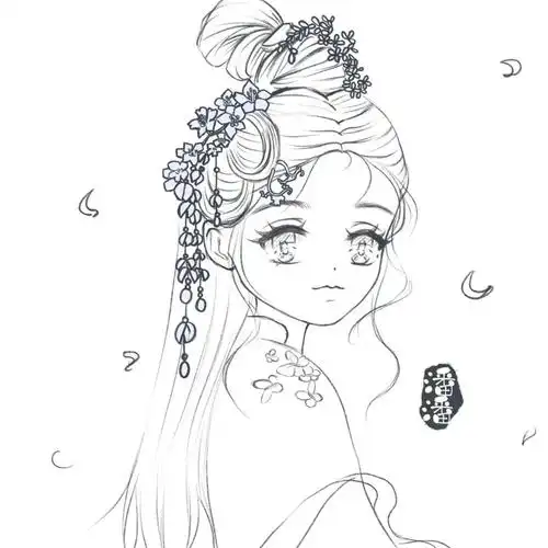 嘀嘀q版古风线稿来啦