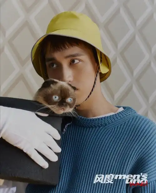 猫系许魏洲化身魔法师抱猫登封面