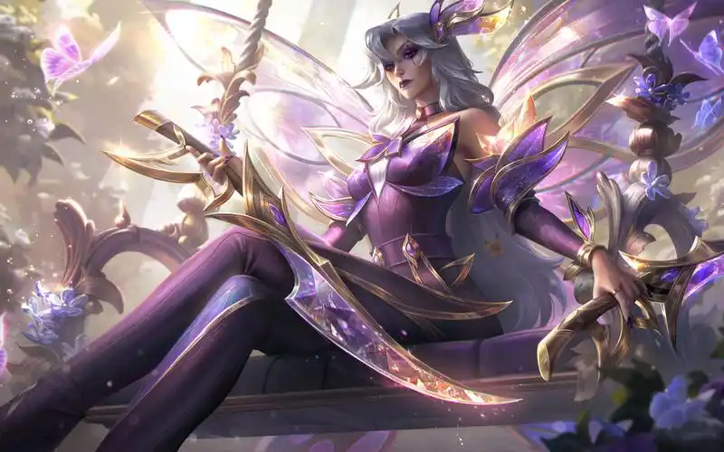 lol新皮肤-仙子之庭-原画预览:至臻卡特原画美极了!