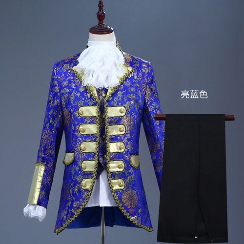 男士欧洲宫廷礼服演出服白马王子舞台复古欧式话剧表演服装成人款