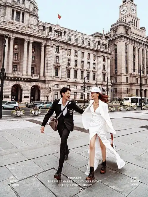 个性街拍婚纱照
