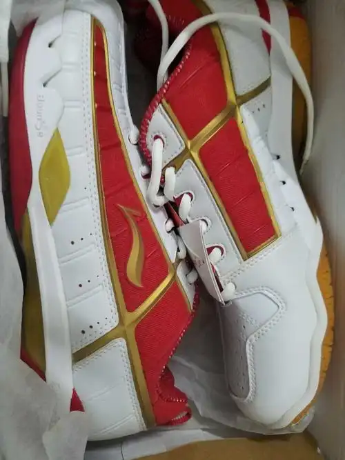 绝版李宁老标羽毛球鞋 收藏佳品