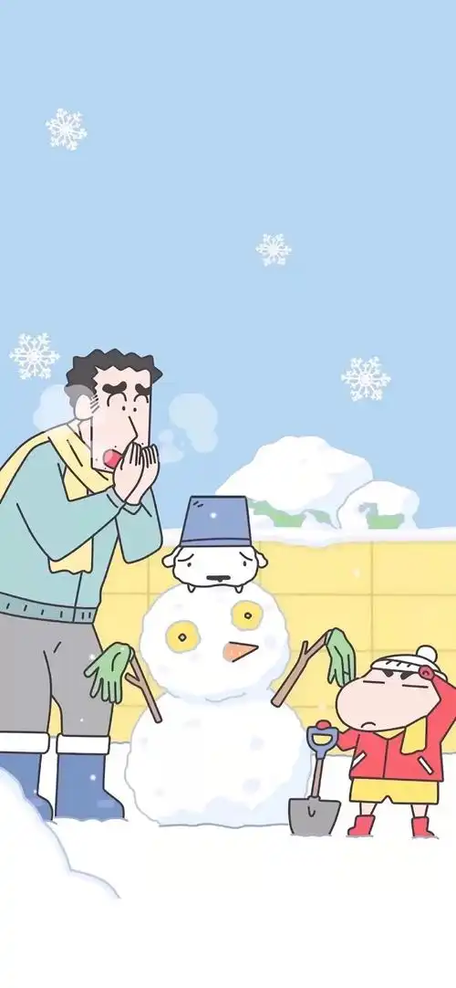 iphone 壁纸 蜡笔小新 野原新之助 野原美伢 广志 小葵 风间 小彻