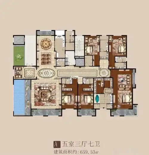 平层豪宅  #户型  #大平层  #豪宅  #室内设计  #装修  #装修灵感库