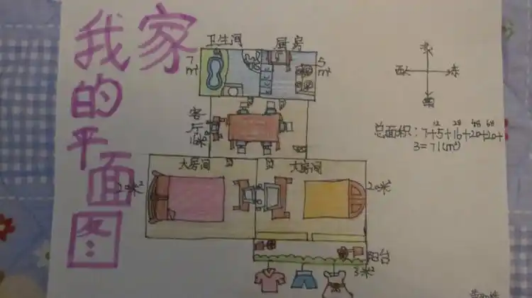 我家的平面图(黄珈桦)