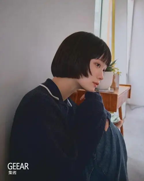 2.日系层次感鲍伯短发