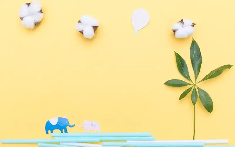 简约卡通小象图片高清电脑壁纸 _ 图片网