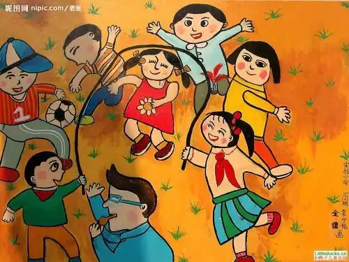 幼儿体育课简笔画