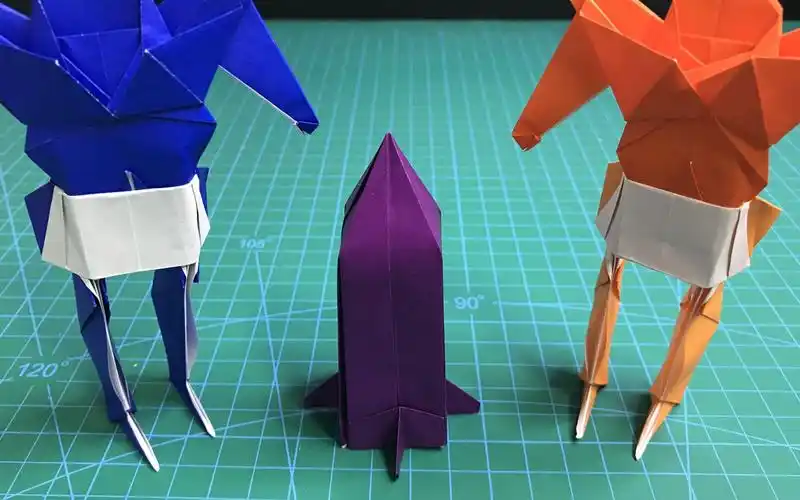 【折纸艺术-物品篇】导弹(难度-简单)
