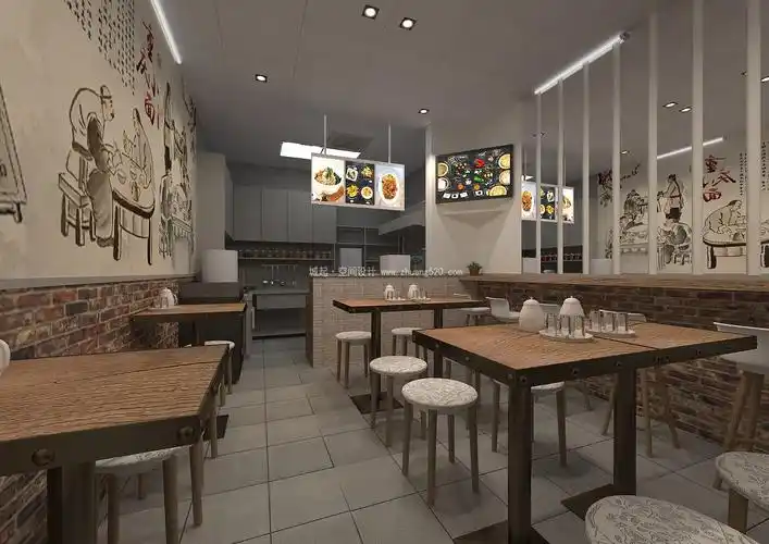 上海面馆设计装饰效果图片