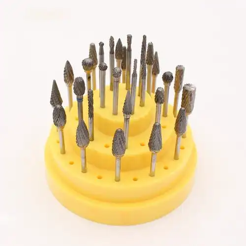 低速口腔橡胶磨头钨钢树脂技工牙科抛光打磨机金刚砂石车针全套装