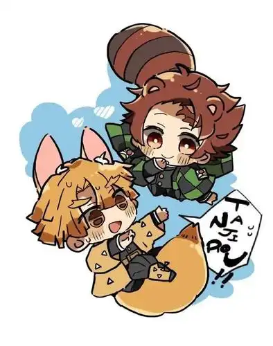 鬼灭之刃:超可爱治愈画风组图,我又可以了