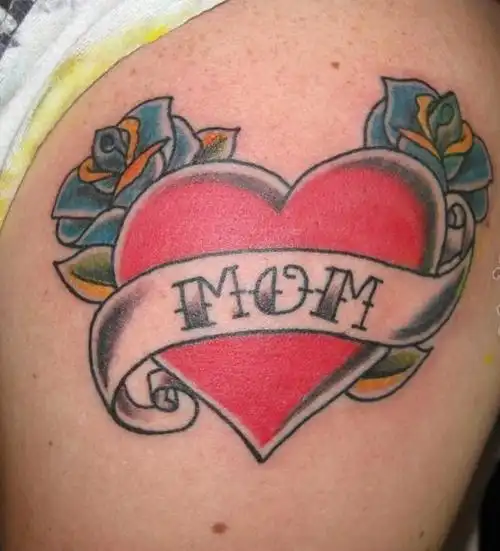 心形纹身图案技巧性十足的心纹身图案49