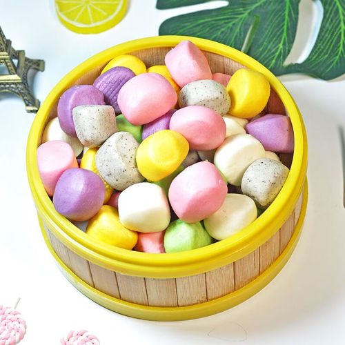 儿童果蔬一口馍小馒头花样彩色蔬菜七彩馍宝宝早餐速冻半成品 2袋多彩