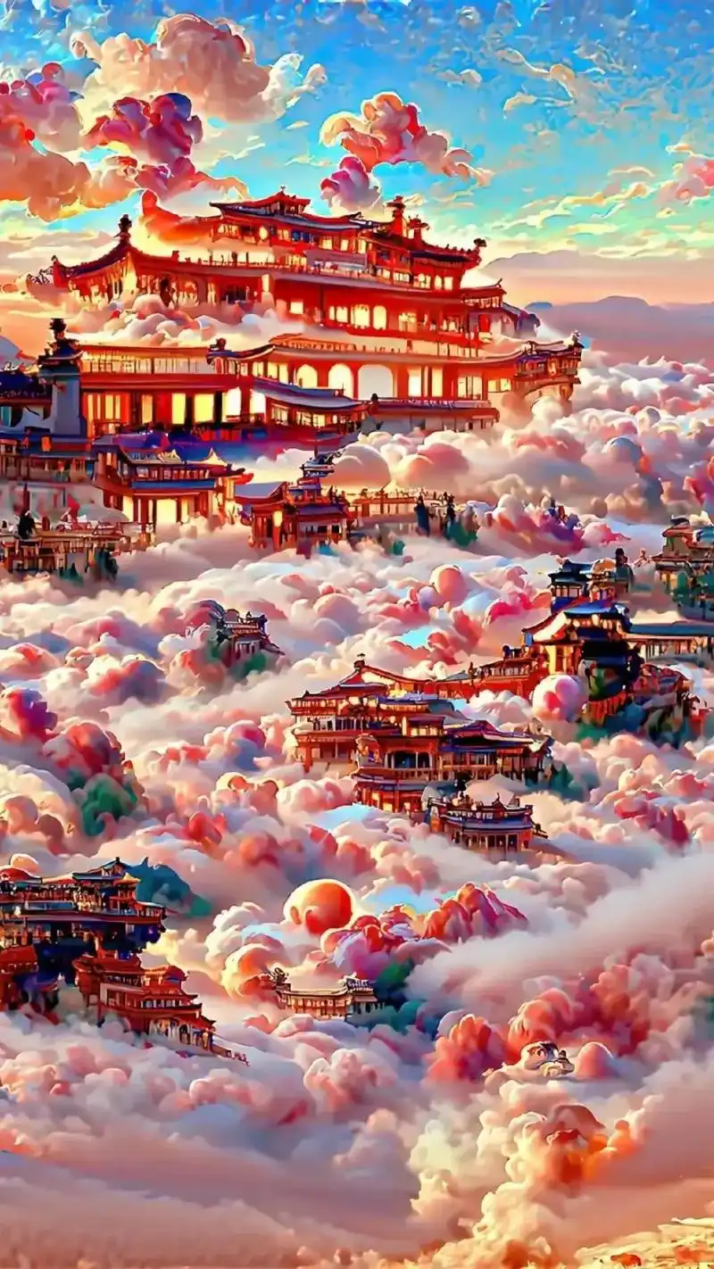 天宫仙境  天上白玉京,十二楼五城. - 抖音