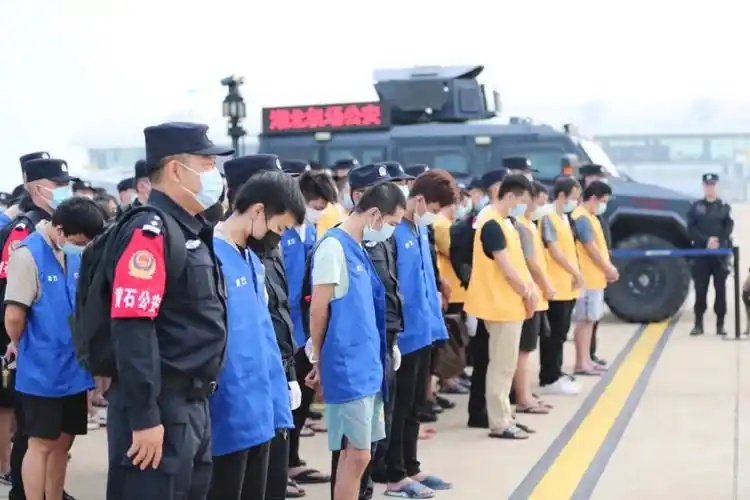 680余名中国籍涉赌诈违法犯罪嫌疑人被分批从柬埔寨押解回国 湖北警方