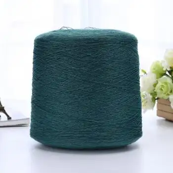 苎麻线纯麻线亚麻线钩针线编织细线季钩帽子线包包线 墨绿