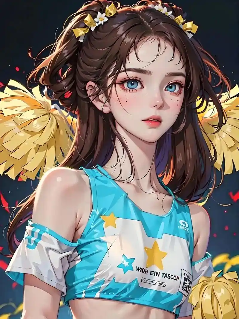 啦啦队美女#女生头像 #漫画女孩 #二次元少女 - 抖音