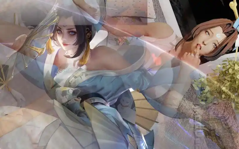 王者荣耀 不知火舞 魅语 同人3d 渲染壁纸_哔哩哔哩_bilibili