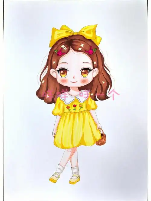 q版马克笔动漫人物步骤图