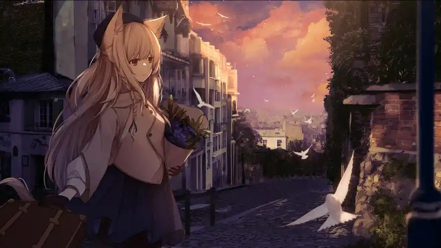 唯美动漫主题插画桌面壁纸