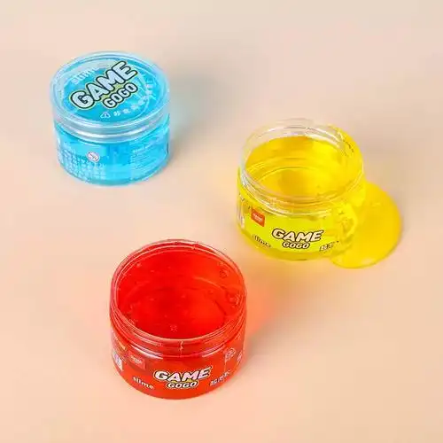 起泡胶彩色史莱姆儿童玩具解压发泄slime水晶泥小孩子趣玩彩泥