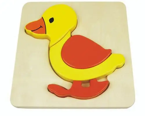 木质立体拼图玩具 木制动物积木拼图儿童拼板 幼儿宝宝智力拼板