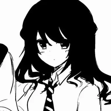 ins风日系黑白动漫情侣头像图片