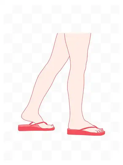 简约手绘矢量 i> i>女 /i> /i> i> i>人 /i> /i>脚穿 i>拖 /i> i>鞋