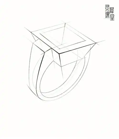 ipad珠宝手绘|珠宝戒指结构步骤我们一直都说学习珠宝要学习透视结构