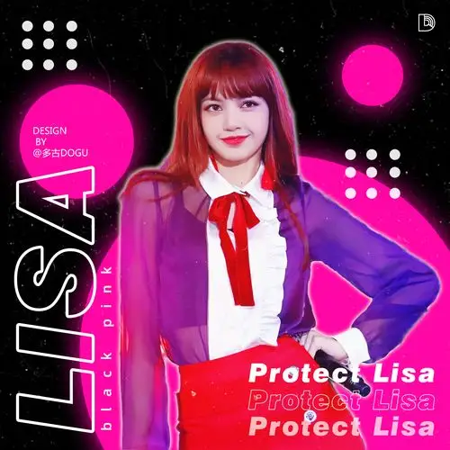 多古365天海报设计之lisa应援海报九宫格附教程链接