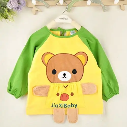 防水秋冬穿衣纯棉长袖围裙灯芯绒罩衣