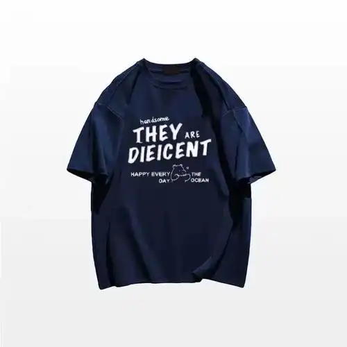 夏季新款港风纯棉短袖t恤男百搭ins学生印花宽松潮流帅气情侣上衣