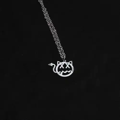 手链小鬼王琳凯同款小恶魔项链情侣男女不褪色嘻哈项链