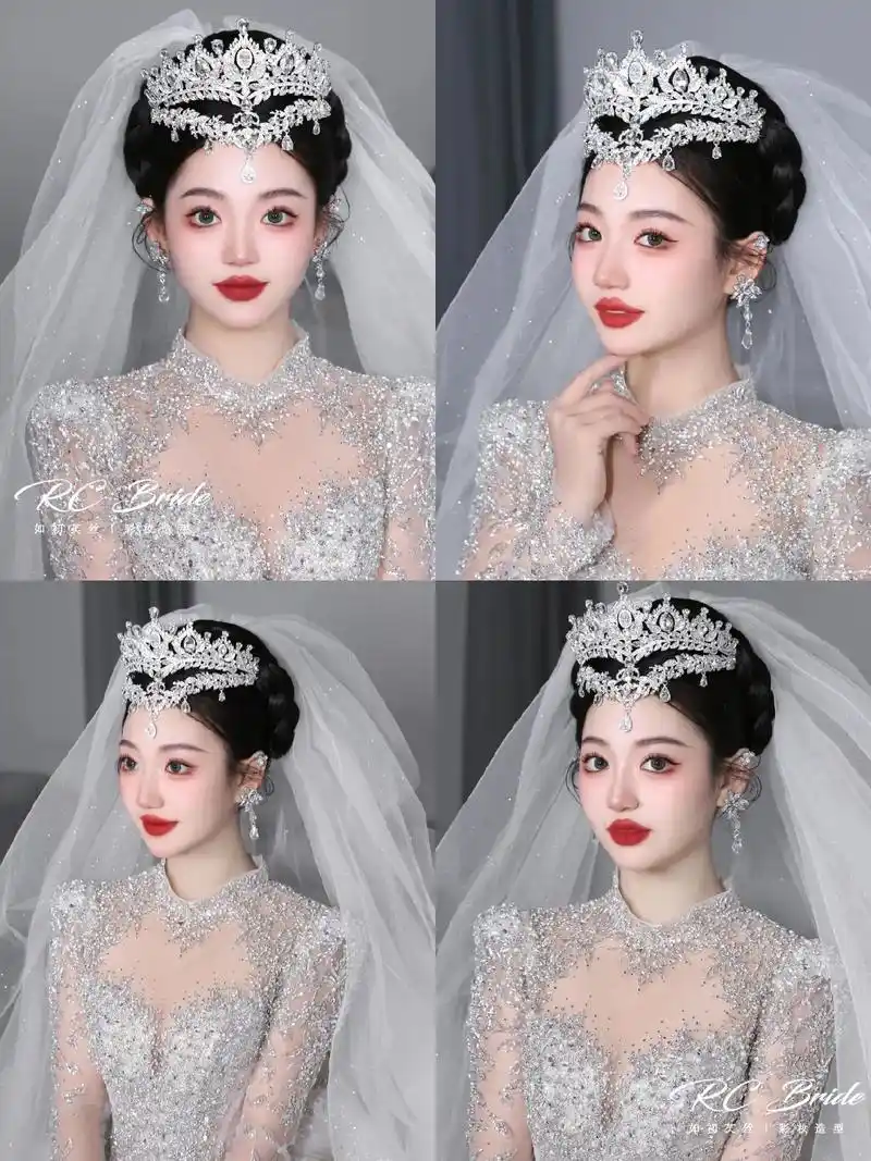 全网高级又减龄的新娘主纱造型|合肥婚纱