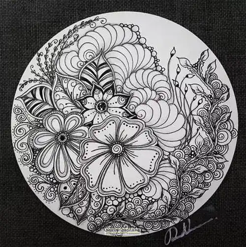 线条画图片大全简单 线条构成的图案大全简单图片