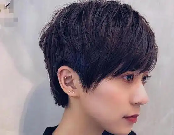 女生中性偏男短发发型图片大全