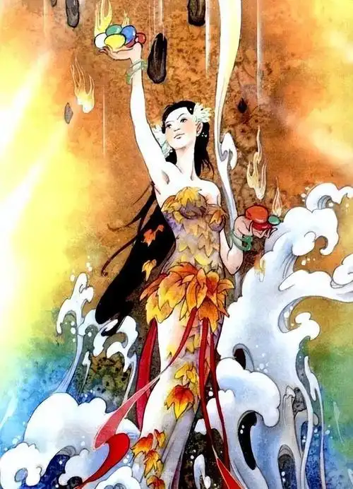 女娲身旁有4大神兽守护其中2个来历不凡还是白娘子的父母