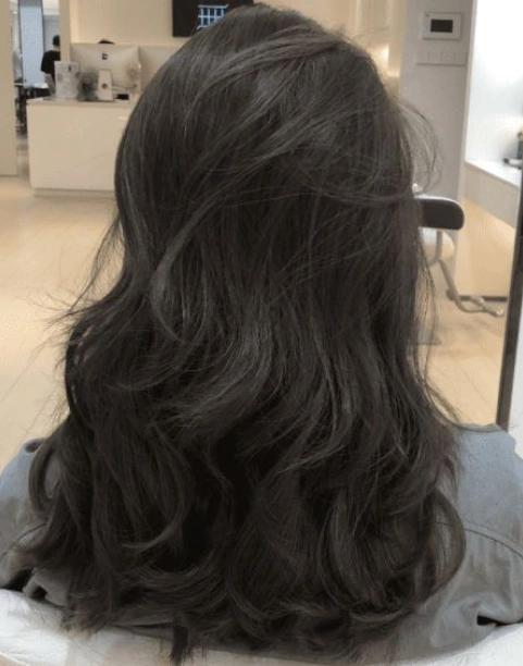 黑茶色掉色前后对比