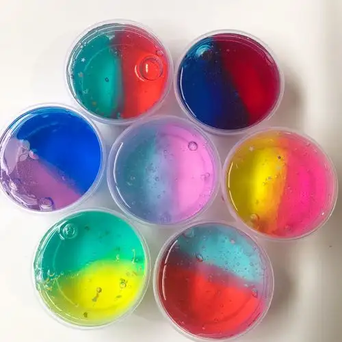 爱尚泥史莱姆拼色糖果系水晶泥透太鬼戳戳泥成品99