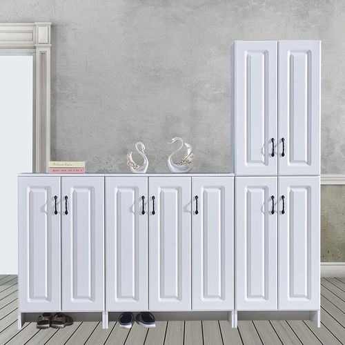 怡非家具鞋柜吸塑门玄关柜创意组合百叶鞋柜大容量膜压鞋柜定制