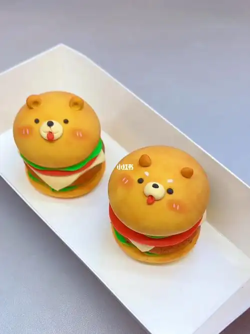 超轻粘土制作可爱汉堡包教程