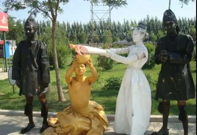 【活人体雕塑表演】商务服务/公关服务/演出服务_演艺