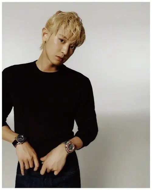 朴灿烈《arena homme 》korea七月大片,金发野性