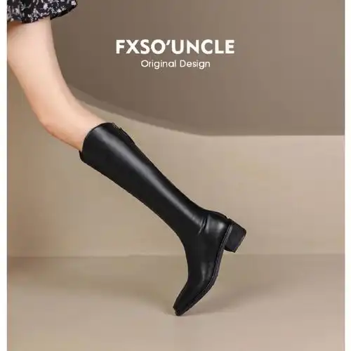 尖头长靴温柔风看不腻