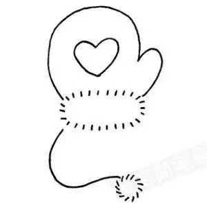 手套图片简笔画幼儿手套图片简笔画