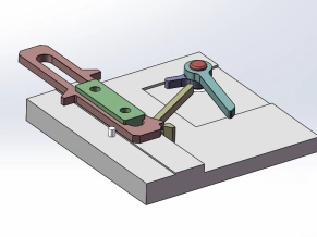 上下循环移动机构solidworks三维模型